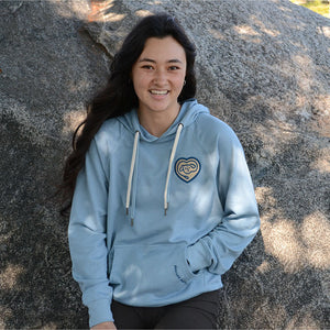 Double Cord Light Blue Hoodie